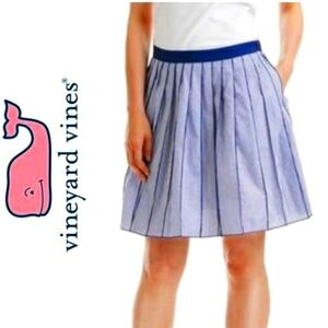 NWOT Vineyards Pleated Poplin Skirt Size 6